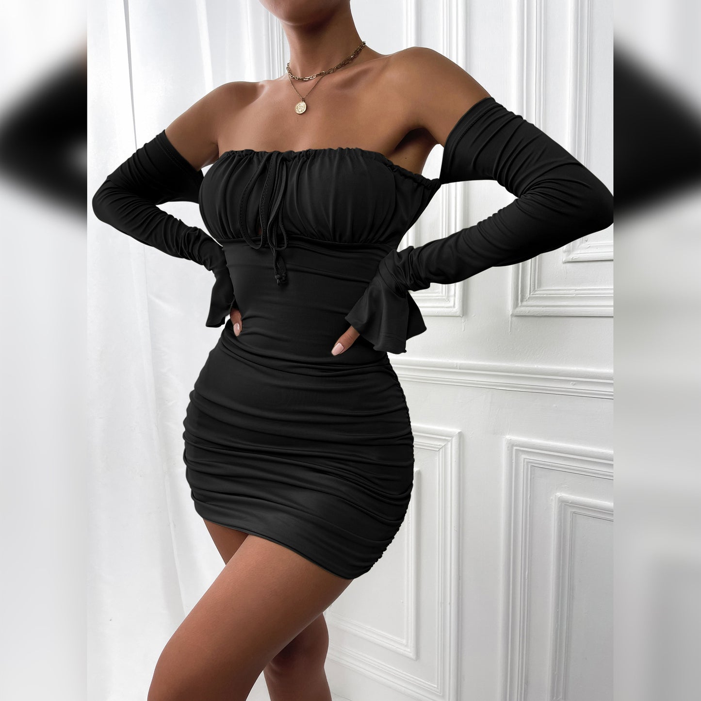 Women's Sexy Club Long Sleeve Dress