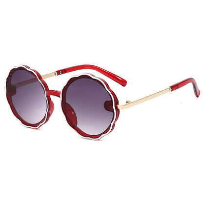 Kids Vintage Round Frame Sunglasses