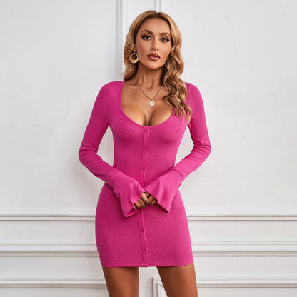 Women's Sexy U-Neck Dress