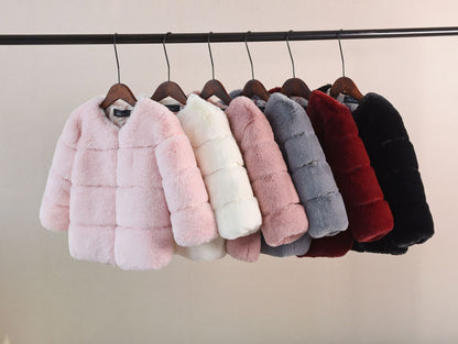 Girl's Faux Fur Coat