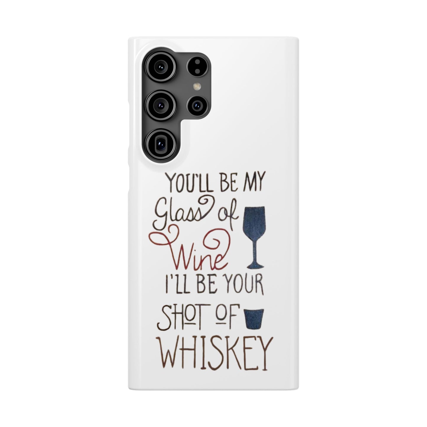 "Wine and Whiskey" Slim Phone Case