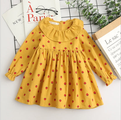 Girl's Flower Print Dress