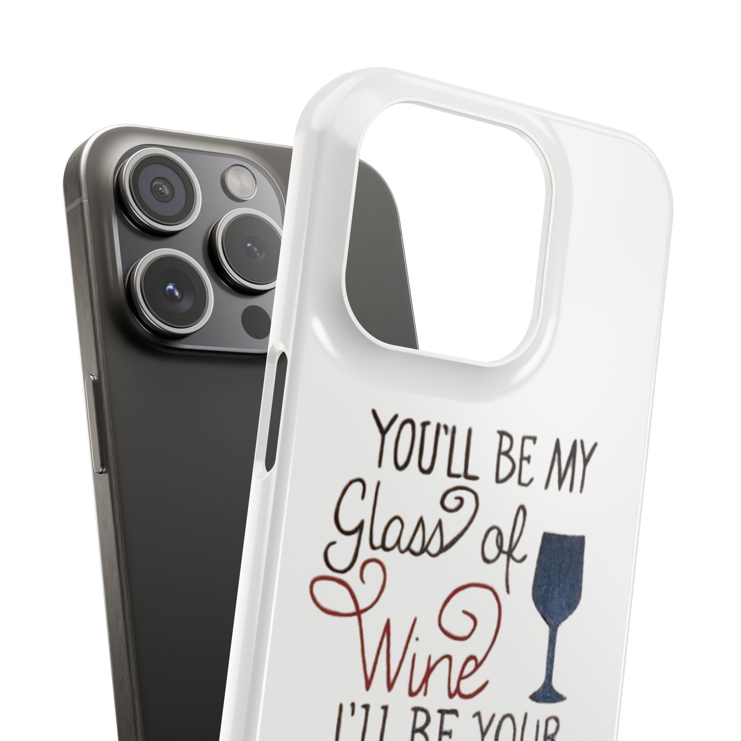 "Wine and Whiskey" Slim Phone Case