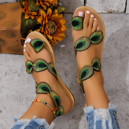 Women's Peacock Flats