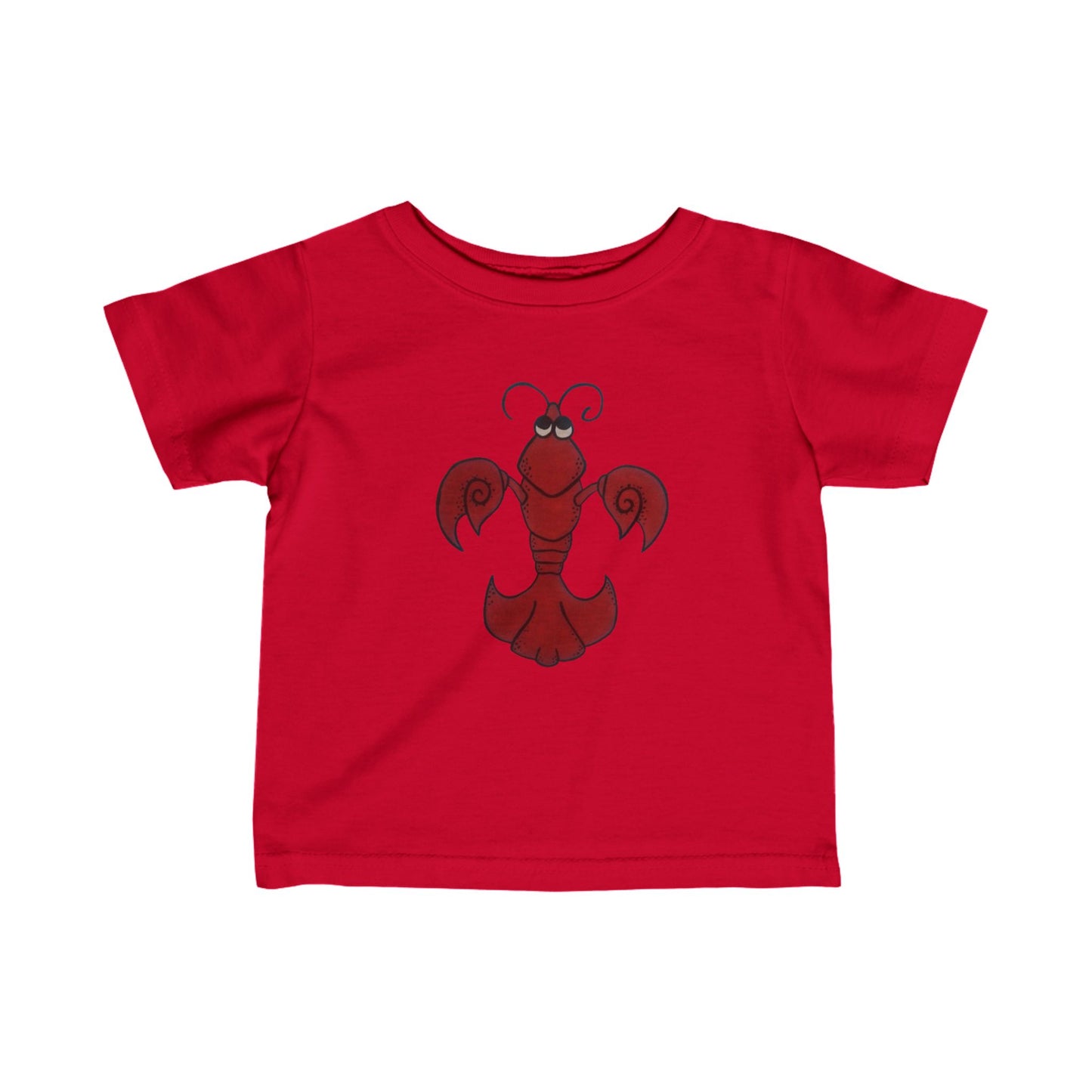 "Crawfish" Infant/Toddler Fine Jersey Tee