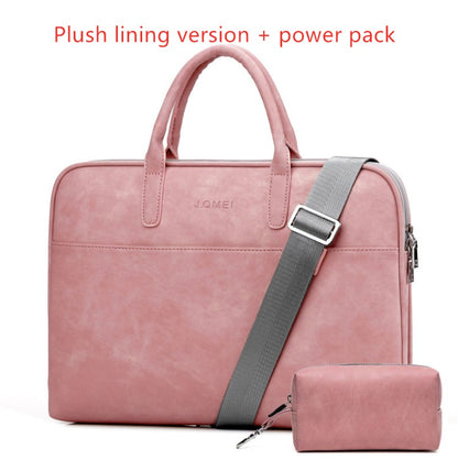 Faux Leather Laptop Bag for Women