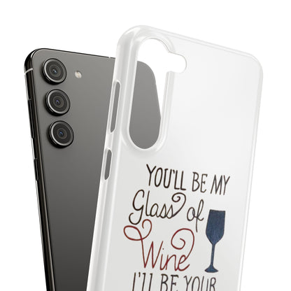 "Wine and Whiskey" Slim Phone Case