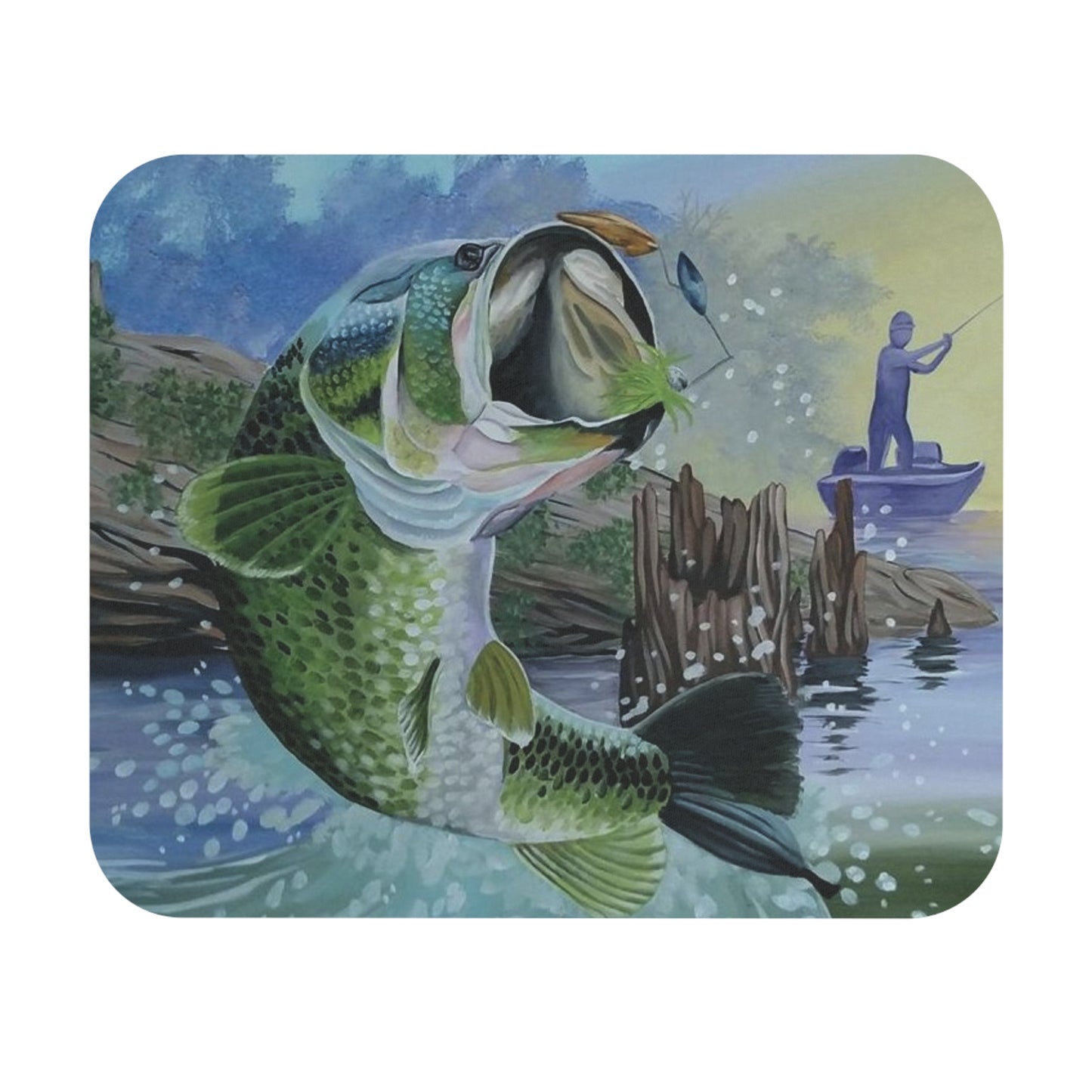 "Fishing" Mouse Pad (Rectangle)