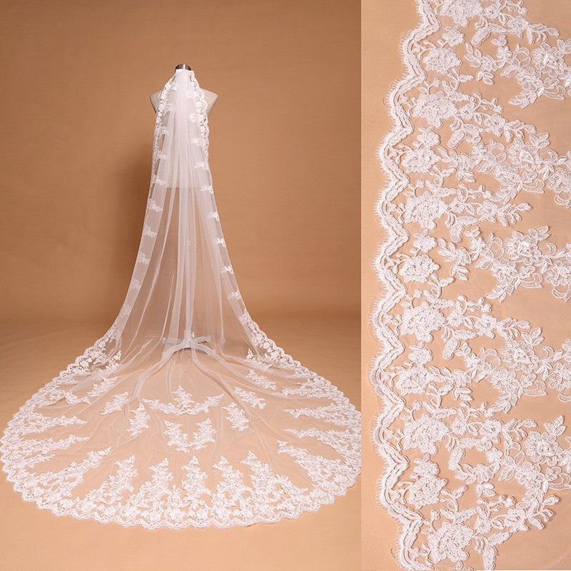 Long Lace Veil