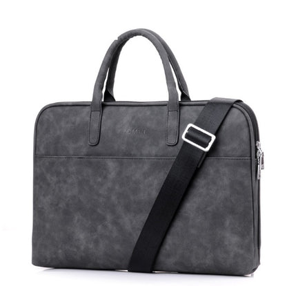 Faux Leather Laptop Bag for Women