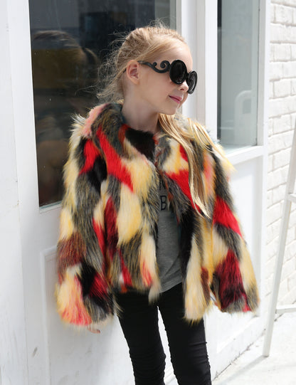 Girl's Faux Fur Jacket