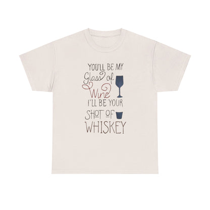 "Wine and Whiskey" Heavy Cotton Tee