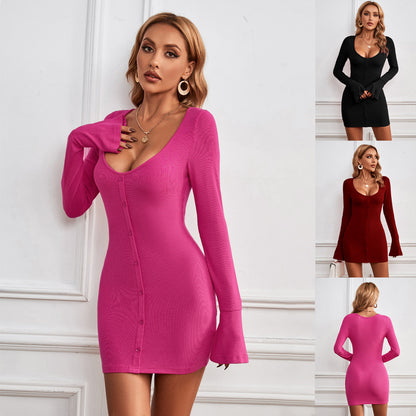 Women's Sexy U-Neck Dress