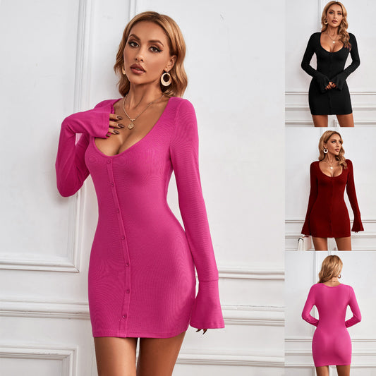 Women's Sexy U-Neck Dress