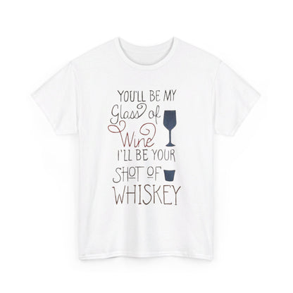 "Wine and Whiskey" Heavy Cotton Tee