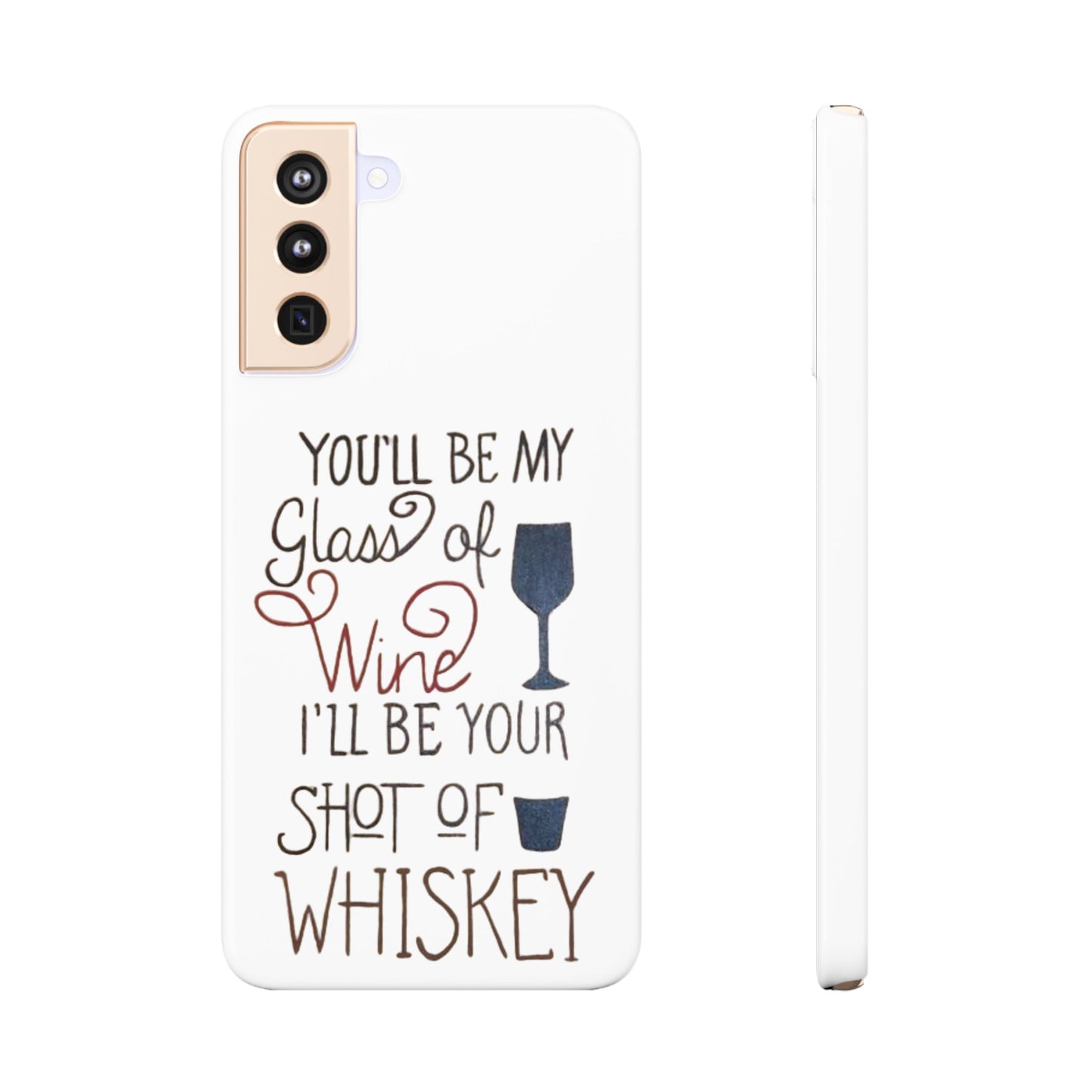 "Wine and Whiskey" Slim Phone Case