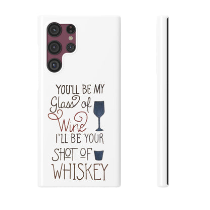 "Wine and Whiskey" Slim Phone Case