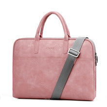 Faux Leather Laptop Bag for Women