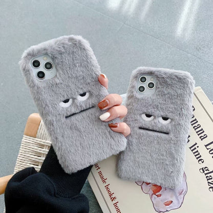 Fuzzy Face Phone Cover for iPhone