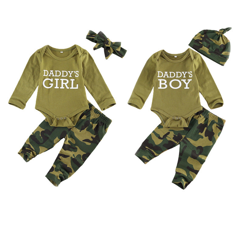 Baby/Infant Camo Printed Childrens Set