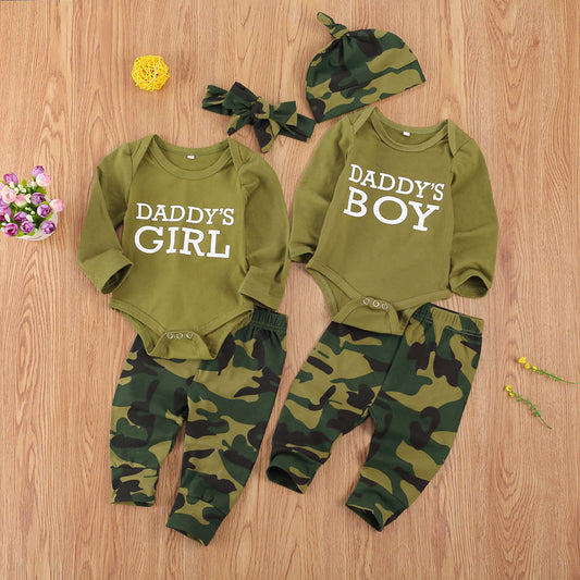 Baby/Infant Camo Printed Childrens Set