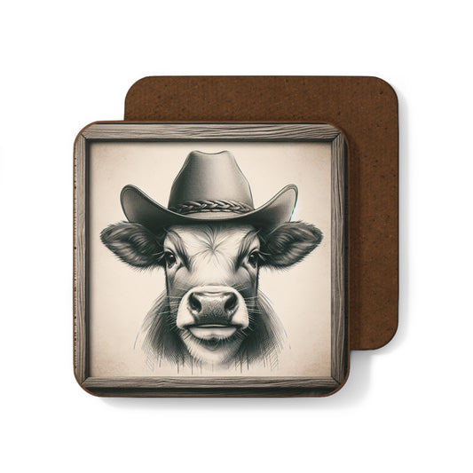 "Cow" Hardboard Back Coaster