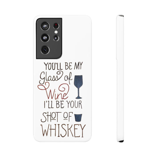 "Wine and Whiskey" Slim Phone Case