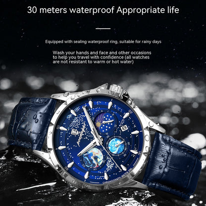 Luminous Multifunctional Men's Waterproof Watch