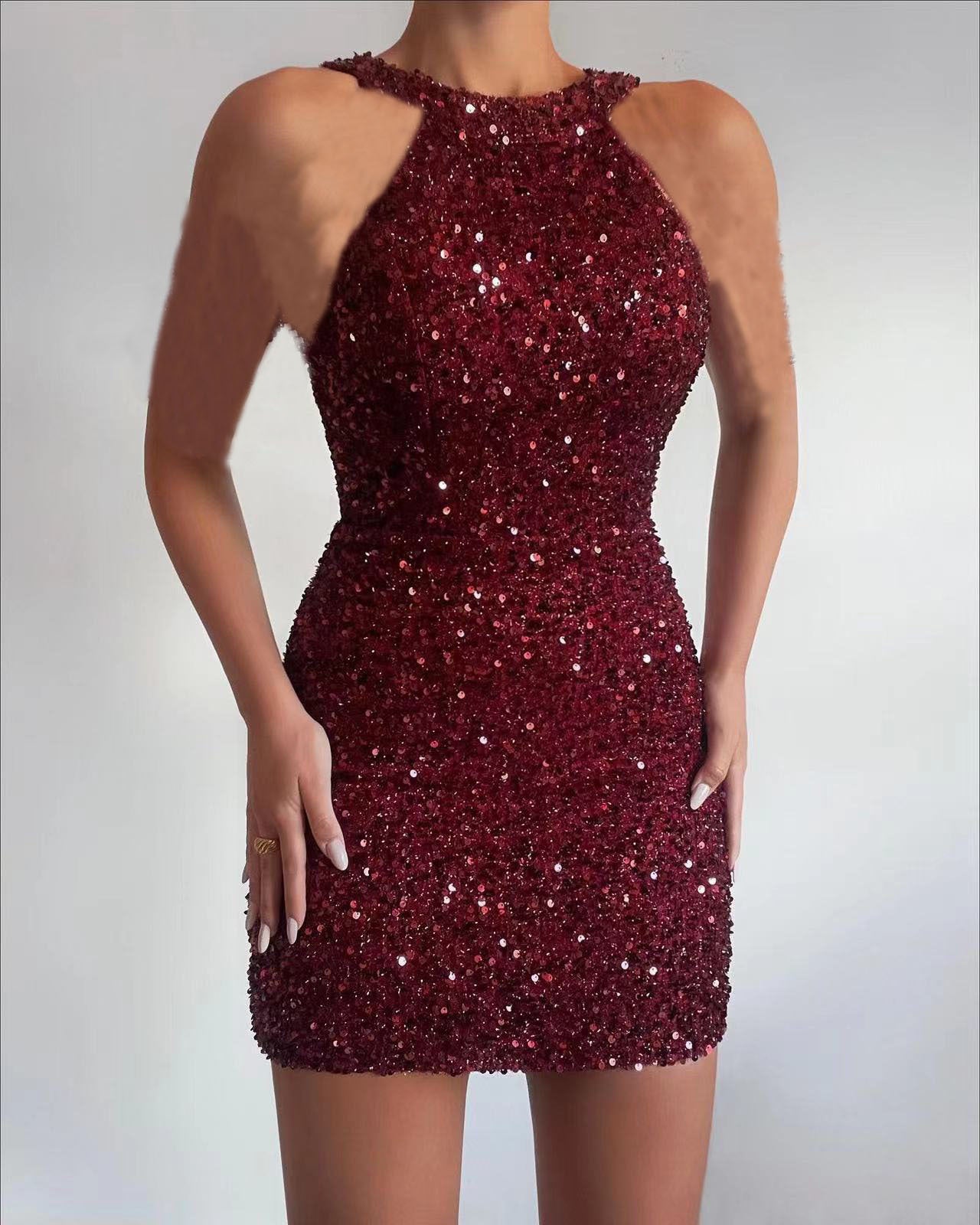 Women's Sequin Short Dress