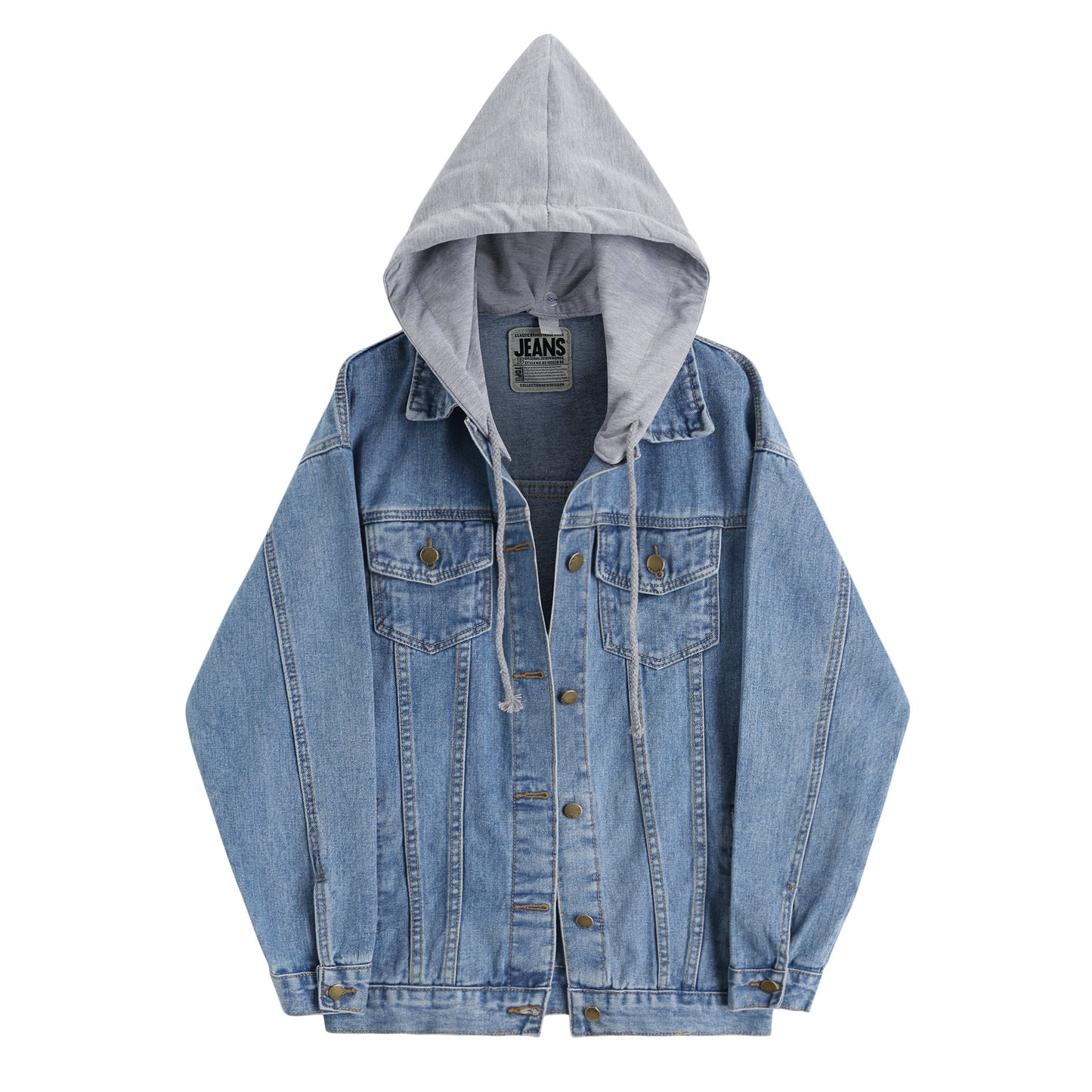 Hooded Denim Coat