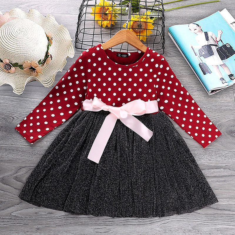 Girl's Polka Dot Princess Dress