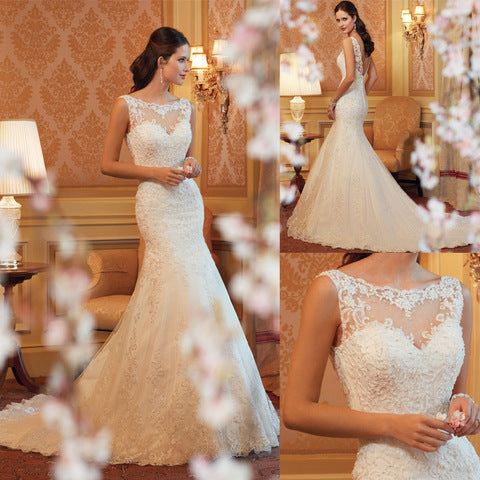 Women's Sleeveless Wedding Dress