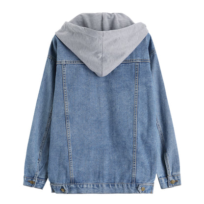 Hooded Denim Coat