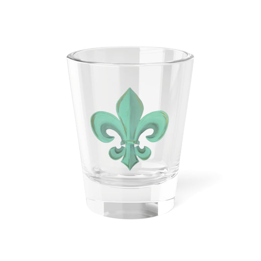 "Fleur de Lis" Shot Glass, 1.5oz