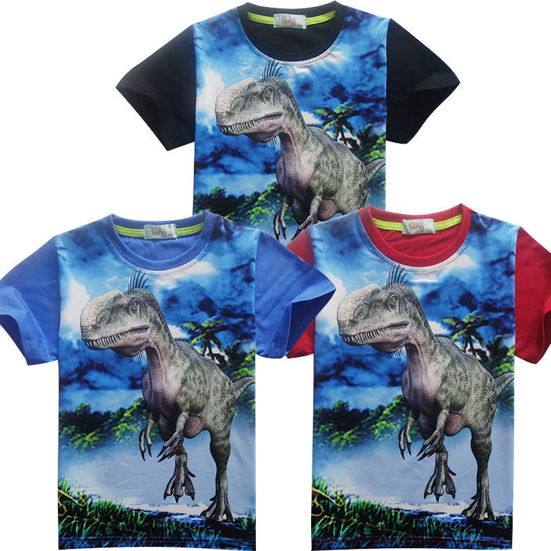 Boys Short Sleeve Dinosaur T-Shirt