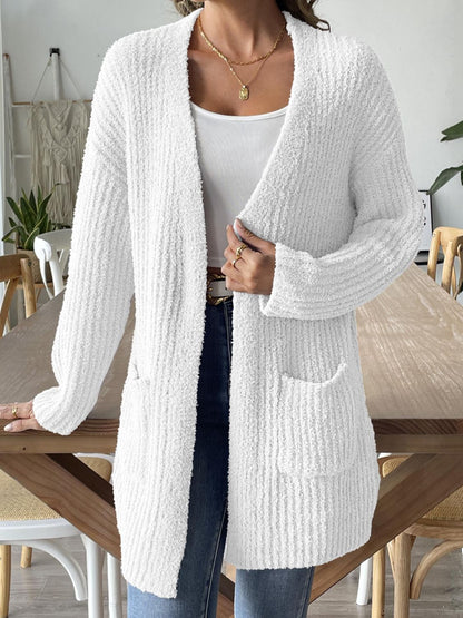 Women's Open Front Long Sleeve Cardigan