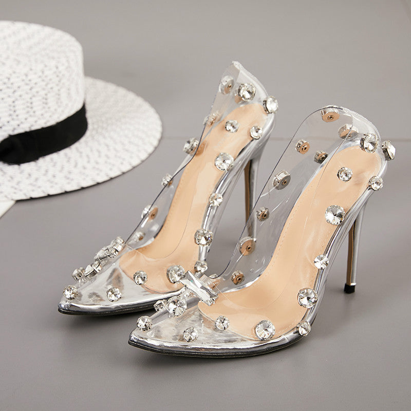 Women's Rhinestone High Heels