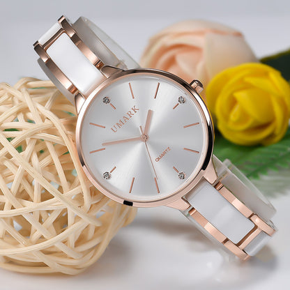 Ladies Ceramic Waterproof Quartz Watch