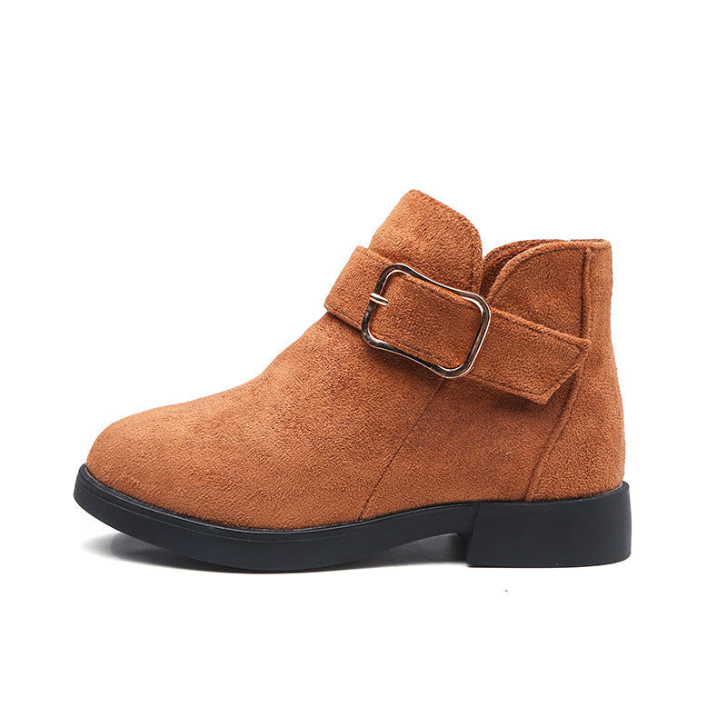 Girl's Suede Leather Boots