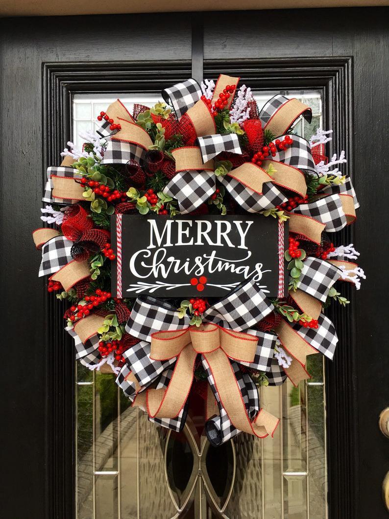 Christmas Bow Wreath