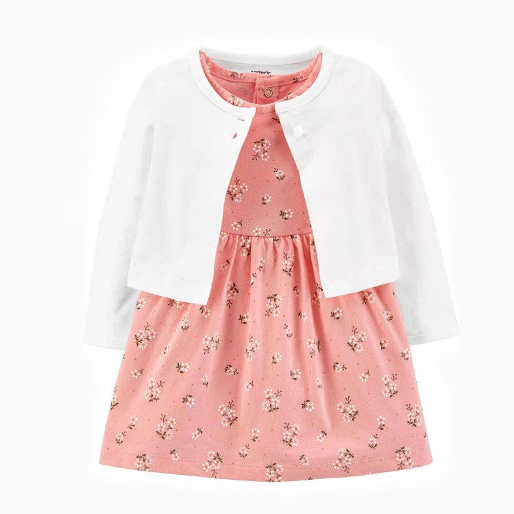 Infant Girl's Two-Piece Printed Dress