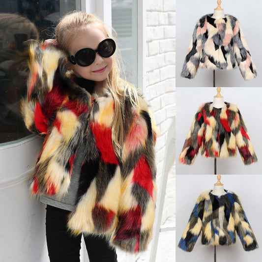 Girl's Faux Fur Jacket