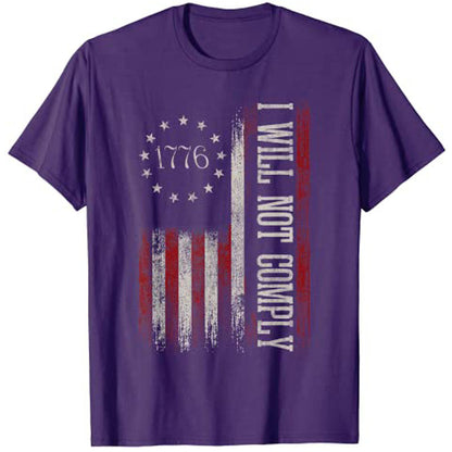 Flag "Let's Go Brandon" T-Shirt