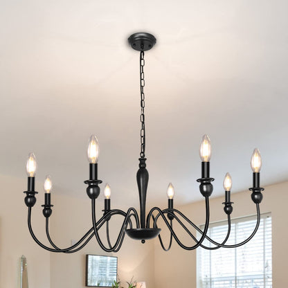 Iron Candle Chandelier