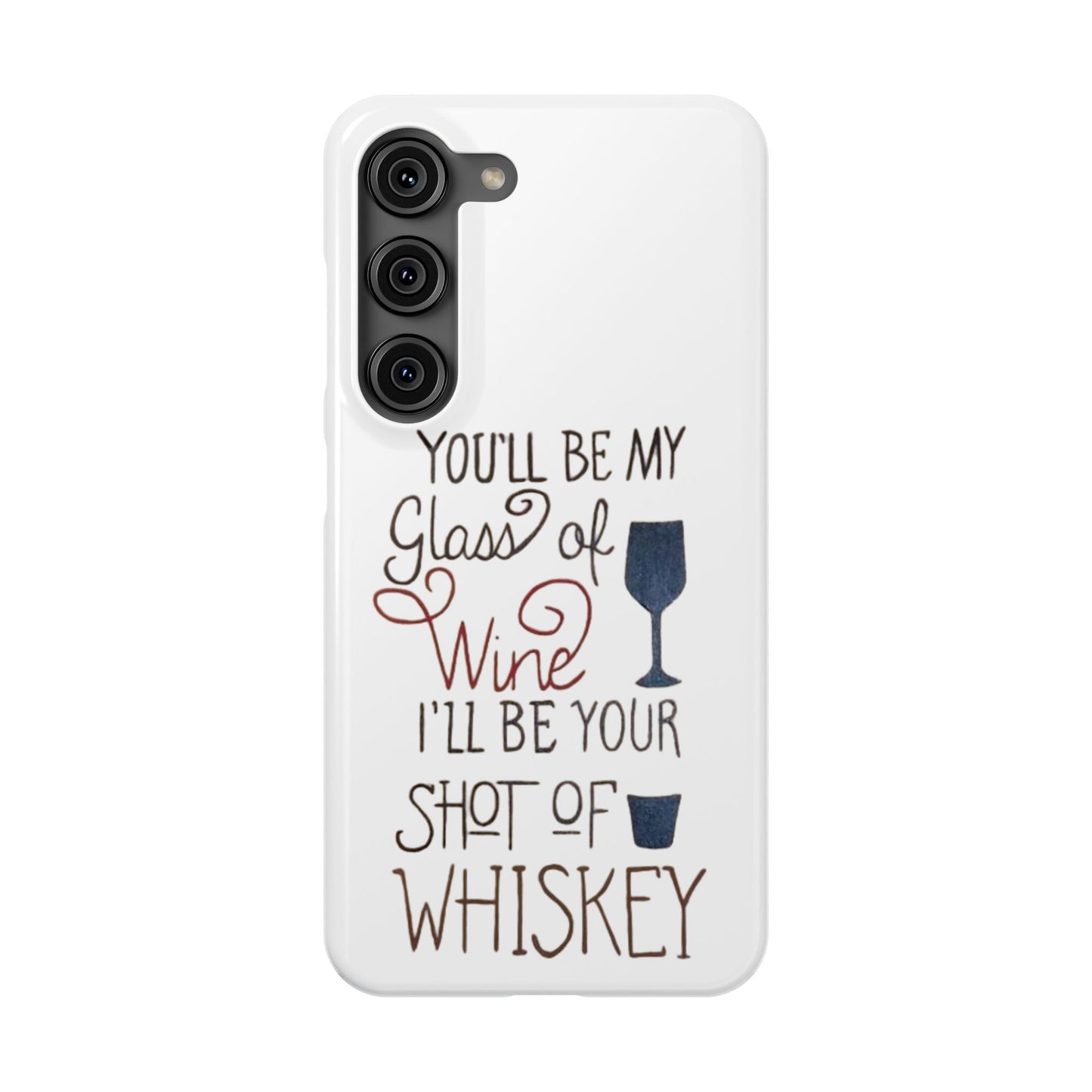 "Wine and Whiskey" Slim Phone Case