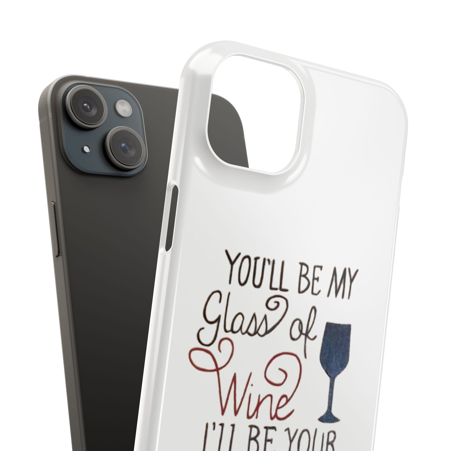 "Wine and Whiskey" Slim Phone Case