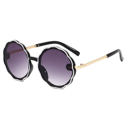 Kids Vintage Round Frame Sunglasses