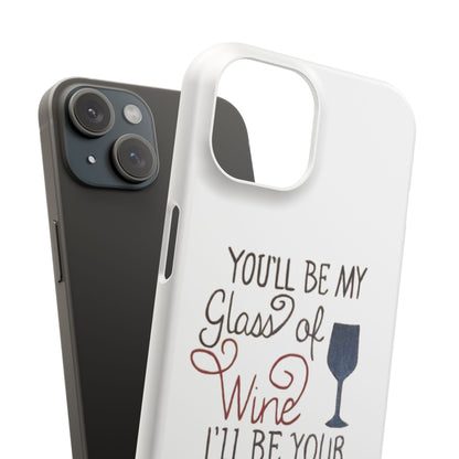 "Wine and Whiskey" Slim Phone Case