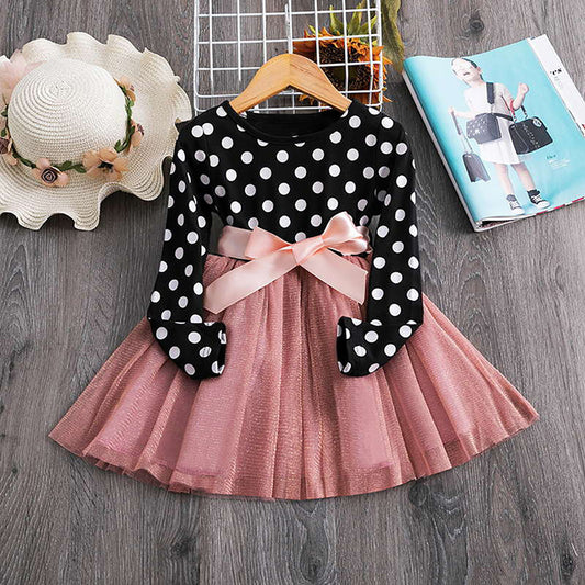 Girl's Polka Dot Princess Dress