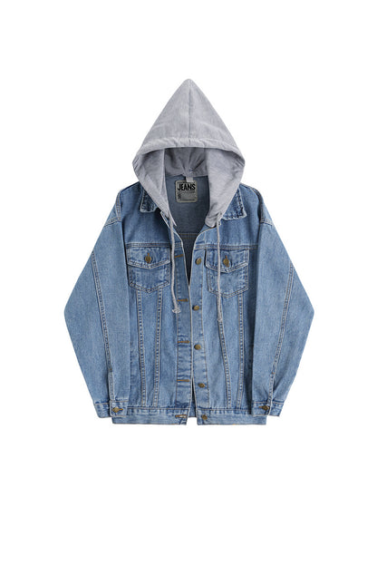 Hooded Denim Coat